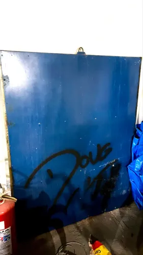 Placa de ferro dupla 1,45x1,15