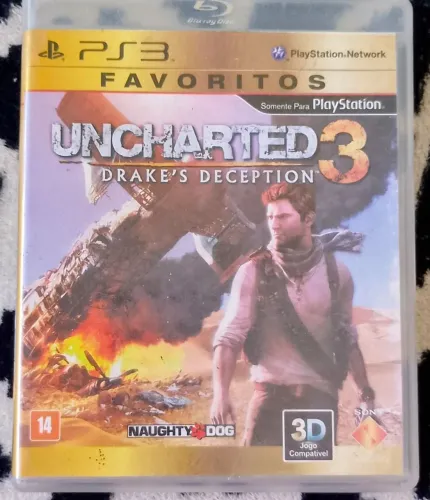UNCHARTED 3 DRAKE DECEPTION - PS3 MÍDIA FÍSICA ORIGINAL
