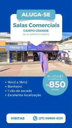 Alugo Sala Comercial - Campo Grande 