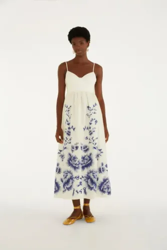Vestido Cropped Estampado Nara Floral - Farm Alto Inverno 26 