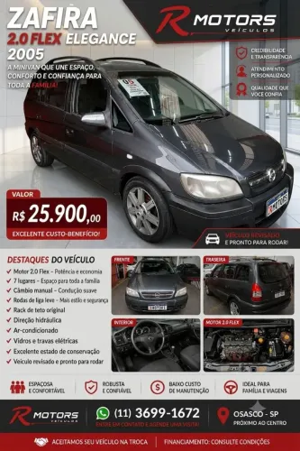 Chevrolet Zafira Elegance 2.0 MPFI Flexpower 8V 5P 2005