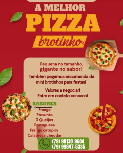 Pizzas brotinhos 