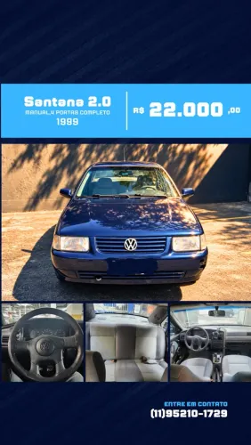 Volkswagen Santana 2.0 MI 2P E 4P 1999