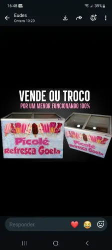 Vendo ou troco por um menor.frize fricom 2 tampas da vidro.
