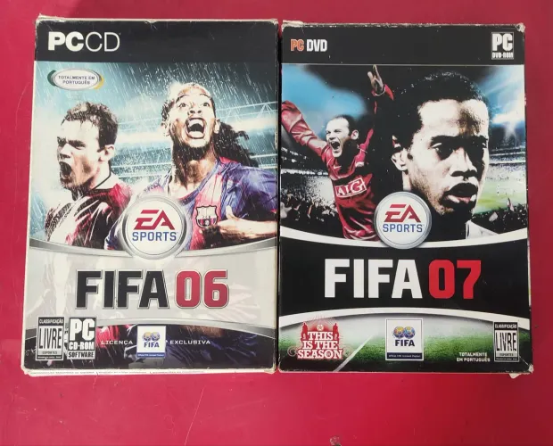 FIFA 06 E FIFA 07 PC COMPUTADOR ORIGINAIS PARA COLECIONADOR