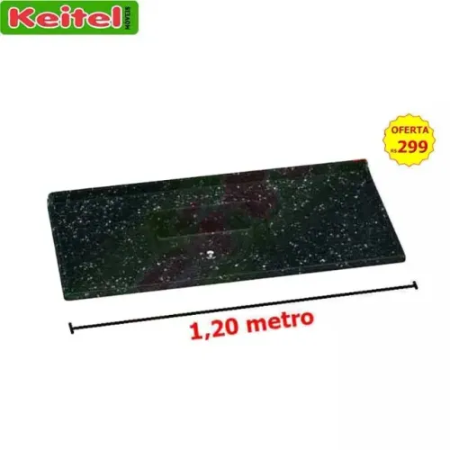 Pia Marmorite 120 cm Cor Preto Rajado