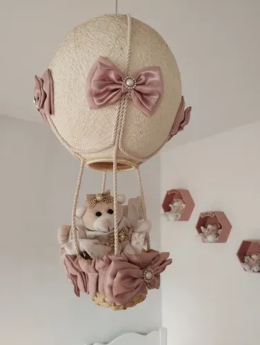 Lustre infantil/luminária infantil menina urso