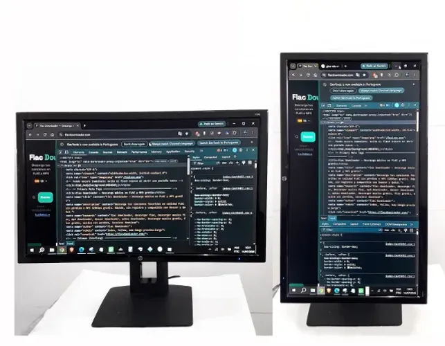 Monitor Profissional HP 24" Rotativo Full HD IPS DisplayPort HDMI VGA anti reflexo