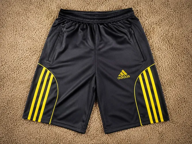 Bermuda Cinza tipo Adidas