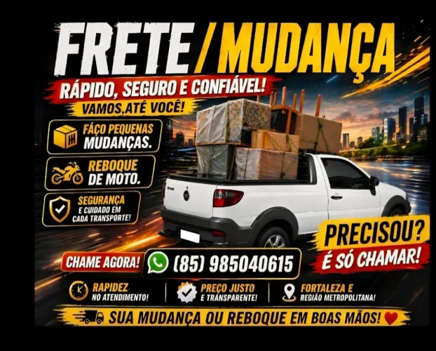 Frete Carreto Mudança todos bairros
