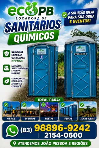Banheiros químicos João Pessoa