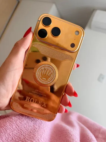 iPhone banhado a ouro 18k