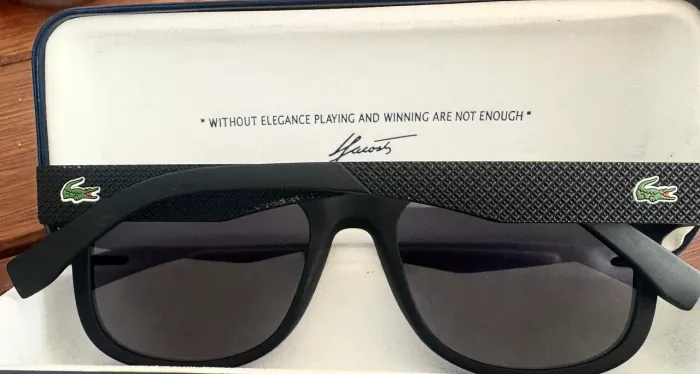 Óculos De Sol Masculino Lacoste Original UV400 Preto