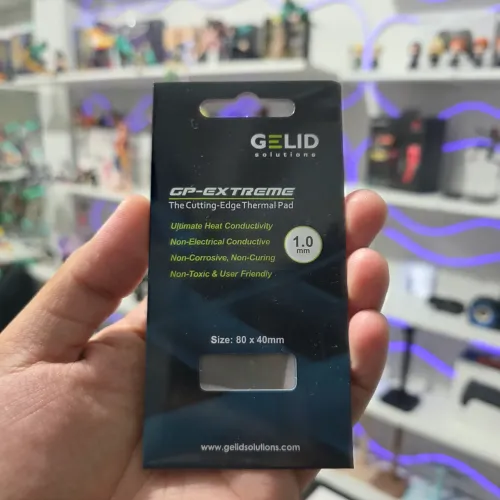 Thermal Pad para manutenção em Placa de Vídeo e Videogame, 1mm de espessura, 80x40mm Gelid