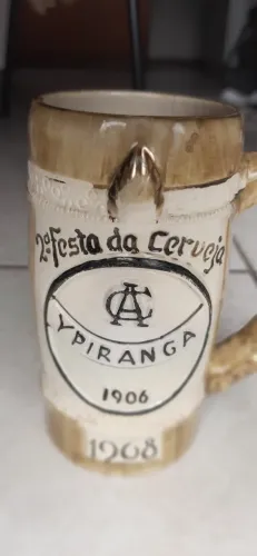Caneca de Chopp antiga CA Ipiranga 1968