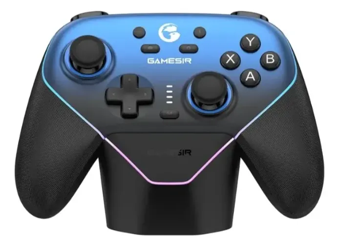 Controle GameSir Super Nova Sem Fio Wireless PC Android iOS Switch com Dock Lacrado Azul