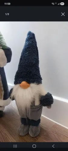 Gnomo Azul de ficar em pé de Pelúcia