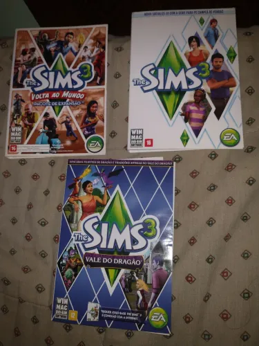 The Sims 3 + expansão Volta ao Mundo Vale do Dragão jogo PC Mac DVD serial usado