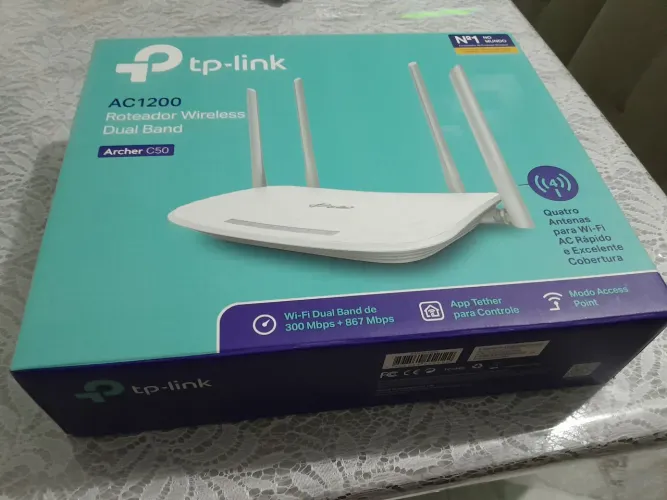 Roteador Tp Link Archer C50 pronto para uso.