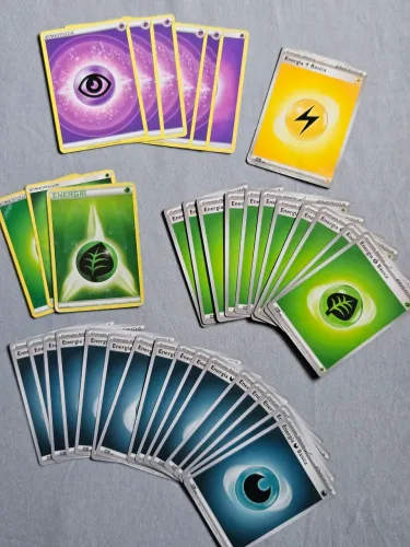 37 cards de pokemon energia