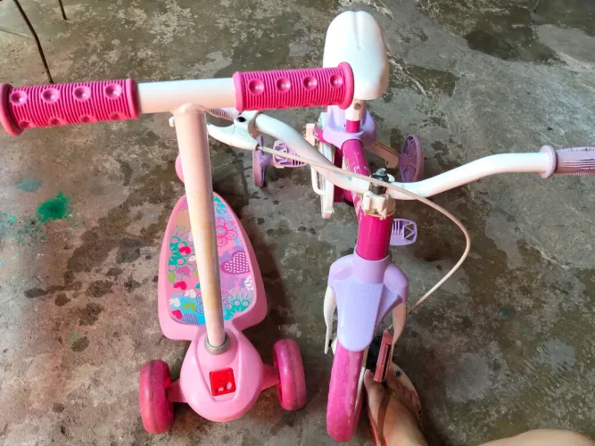 Bicicleta e patinete