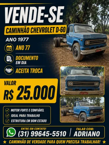 Vendo chevrolet d-60 todo original