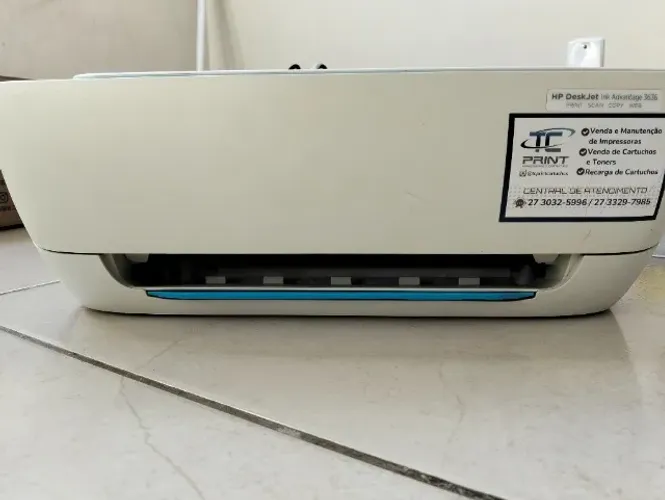 Impressora HP, scanner e cópia + 2 cartuchos cheios 