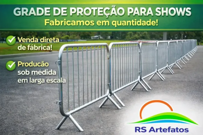 GRADE DE PROTEÇÃO / CONTENÇÃO PARA EVENTOS E SHOWS