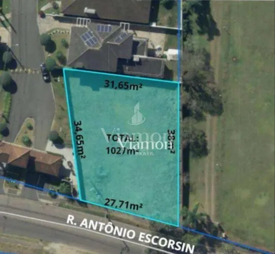 Terreno à venda em Santa Felicidade Curitiba, 1027m², excelente para construção ou investi