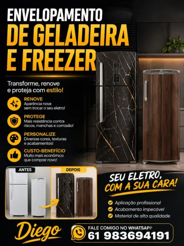 Envelopamento de geladeira