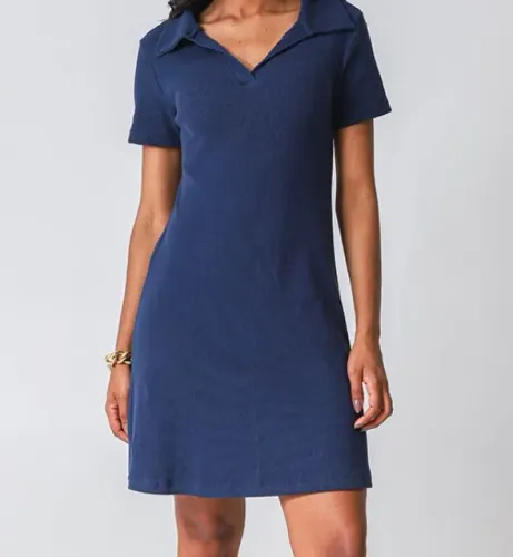 Vestido polo azul
