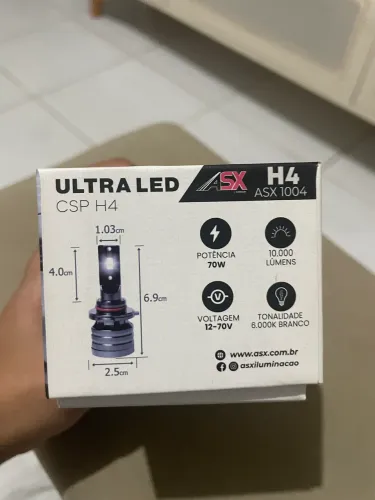 Par Lâmpada Ultraled Asx 70w 10.000 Lúmens 6000k Modelo Novo