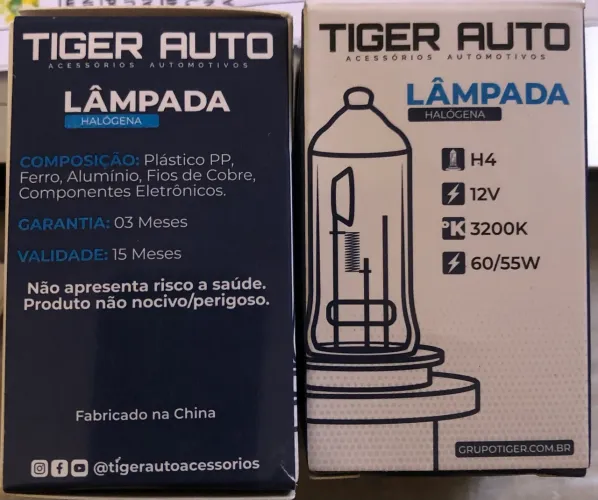 2 lâmpadas H4