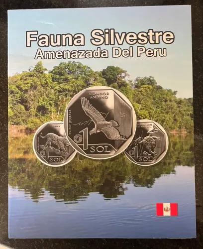 ÁLBUM COMPLETO MOEDAS PERU - FAUNA SILVESTRE