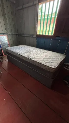 Cama Box de solteiro completa
