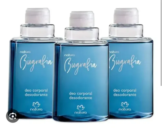 Refil natura biografia classico deo corporal kit c/ 3 unidades - fragrância amadeirado 