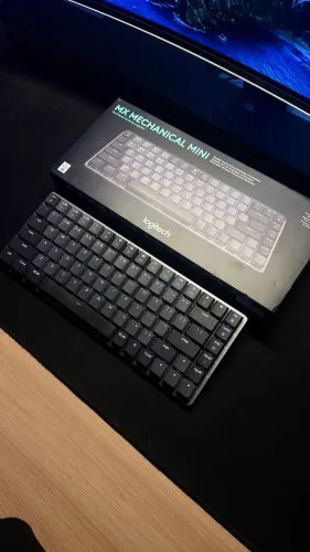 Teclado mecânico sem fio Logitech MX Mechanical Mini