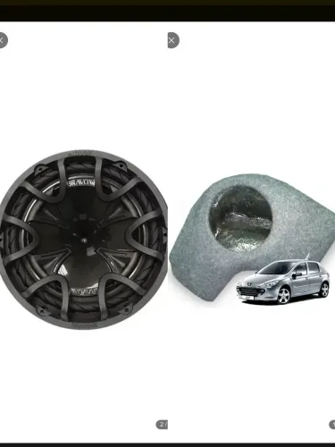Caixa subwoofer Peugeot 307