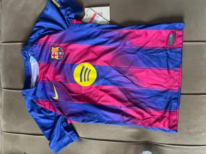 Camisa Barcelona Nike Original Infantil G - Nova com Etiqueta