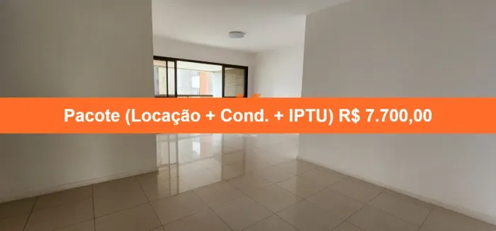 Apartamento para Locação em Salvador-BA, Patamares: 4 Quartos, 3 Suítes, 2 Salas, 5 Banhei