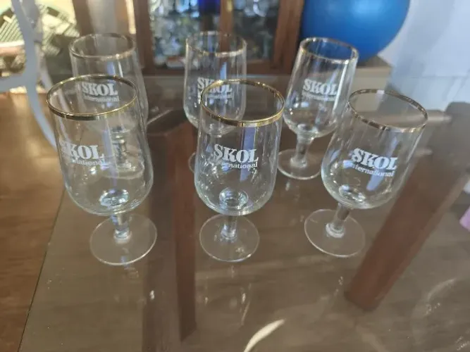 6 copos cerveja Skol