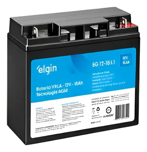 Bateria Selada Chumbo Vrla 12v 18ah - Elgin