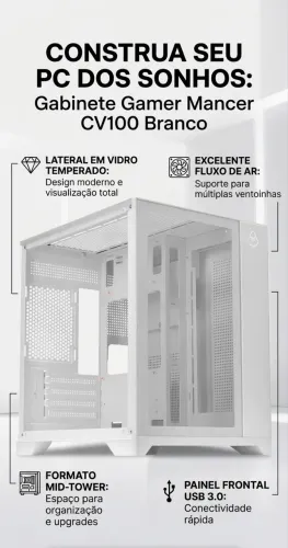 Gabinete Gamer Branco