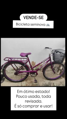 Bicicleta semi nova