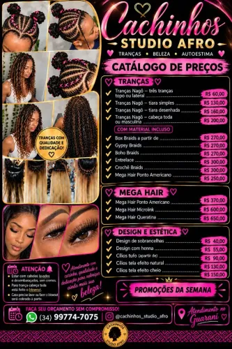 Trancista e aplicação de mega hair