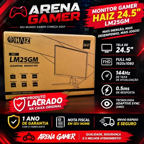 MONITOR GAMER HAIZ LM25GM 24,5"