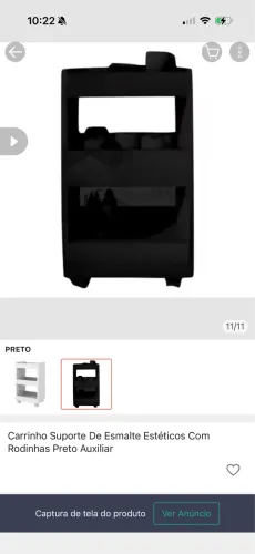 Carrinho suporte estética 