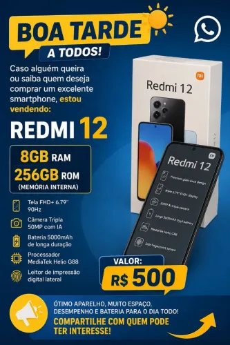 Redmi 12" Bom e barato "