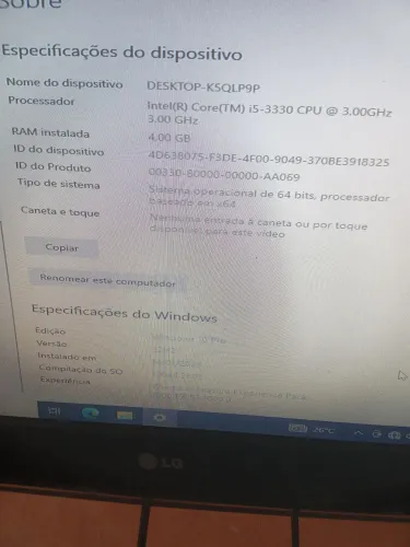 CPU i5 de terceira geração.