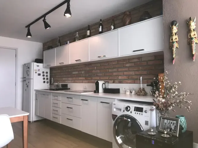 Apartamento a venda Campo Belo com 34m2 1 dormitório 1 vaga Mobiliado